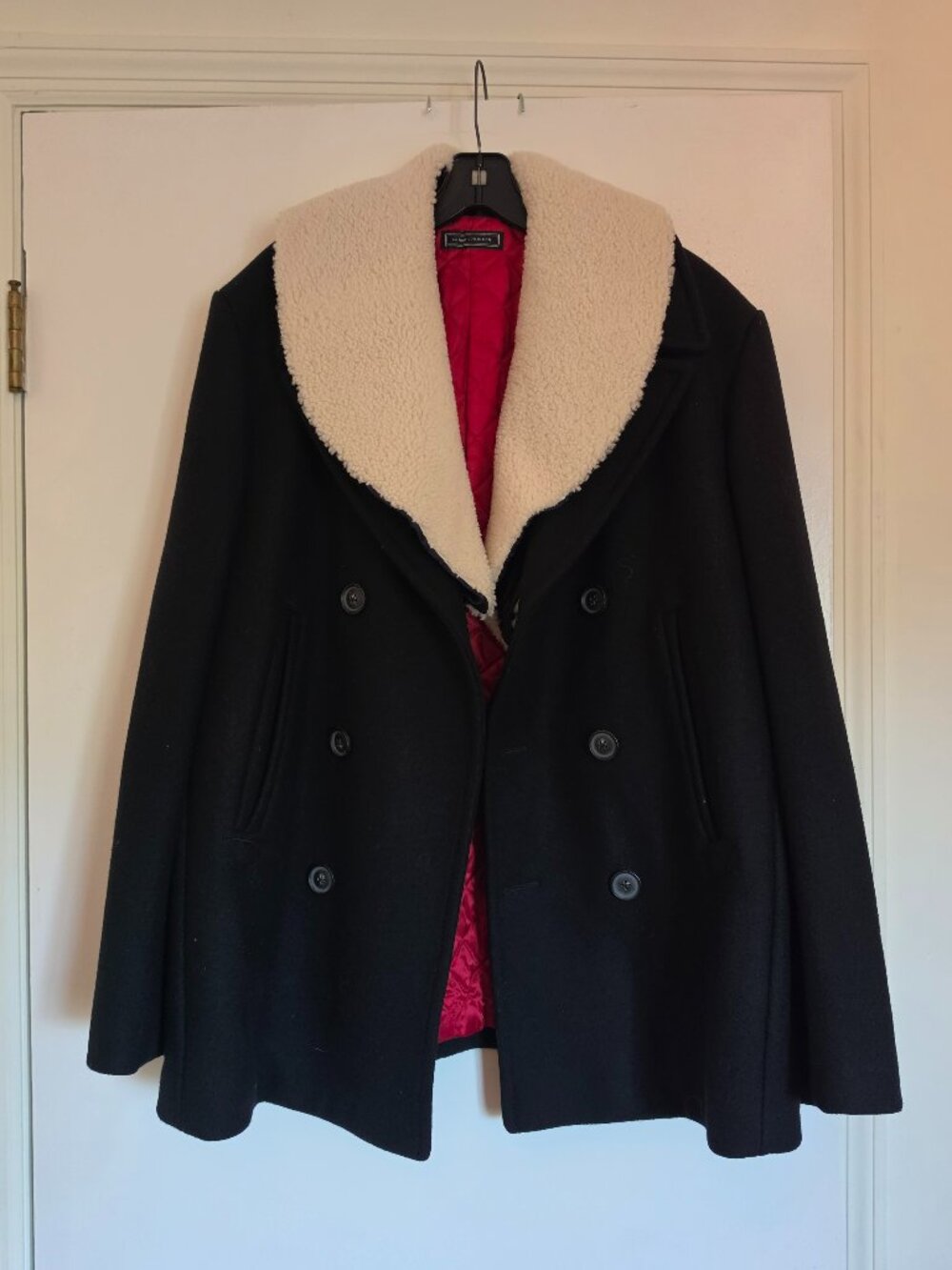 Tommy Hilfiger Edition FW18 Military Wool Peacoat Shearling Collar M NWOT